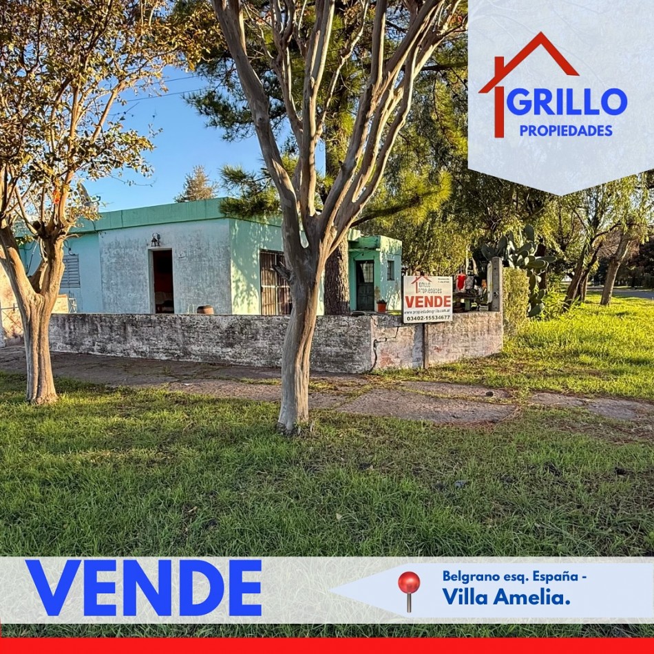 Casa 2 dormitorios en Villa Amelia.