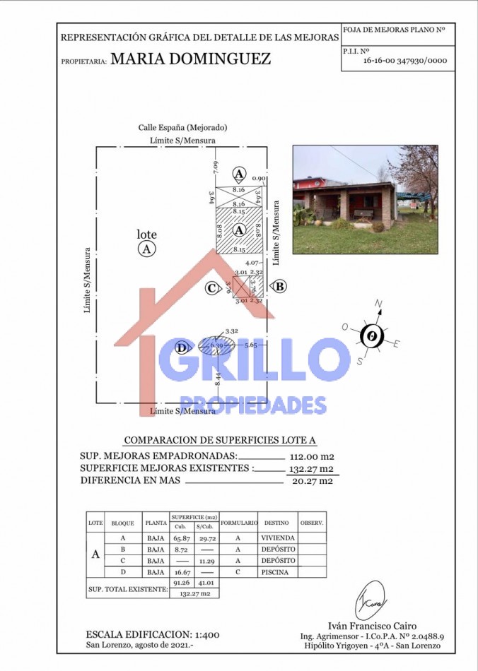 Casa con piscina en Villa Amelia 